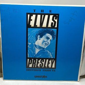 The Elvis Presley Birthay Tribute 4LP Unistar w/ Cue Sheets Rare EX-/NM Vinyl